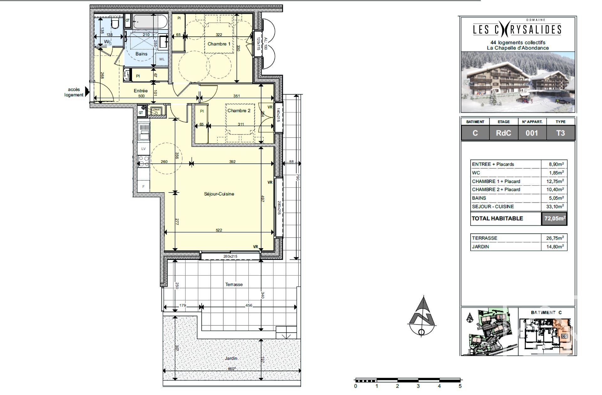 Residence Of 4 Blocks Of Brand New Apartments Located In La Chapelle D’Abondance – LESCHRYSALIDEST3