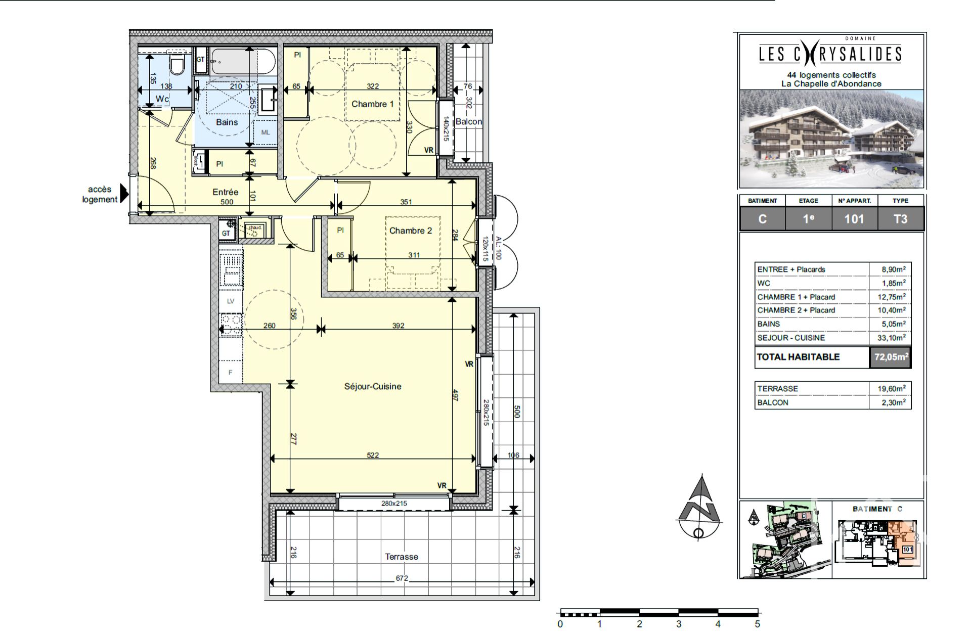 Residence Of 4 Blocks Of Brand New Apartments Located In La Chapelle D’Abondance – LESCHRYSALIDEST3