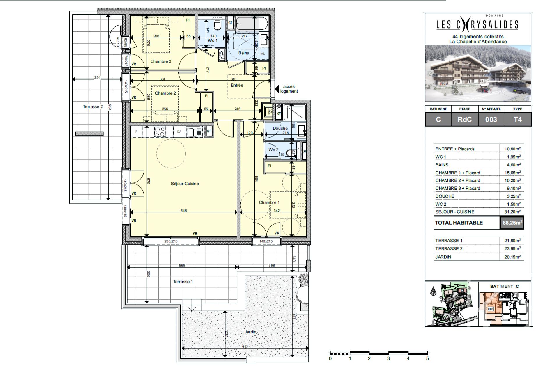 Residence Of 4 Blocks Of Brand New Apartments Located In La Chapelle D’Abondance – LESCHRYSALIDEST4