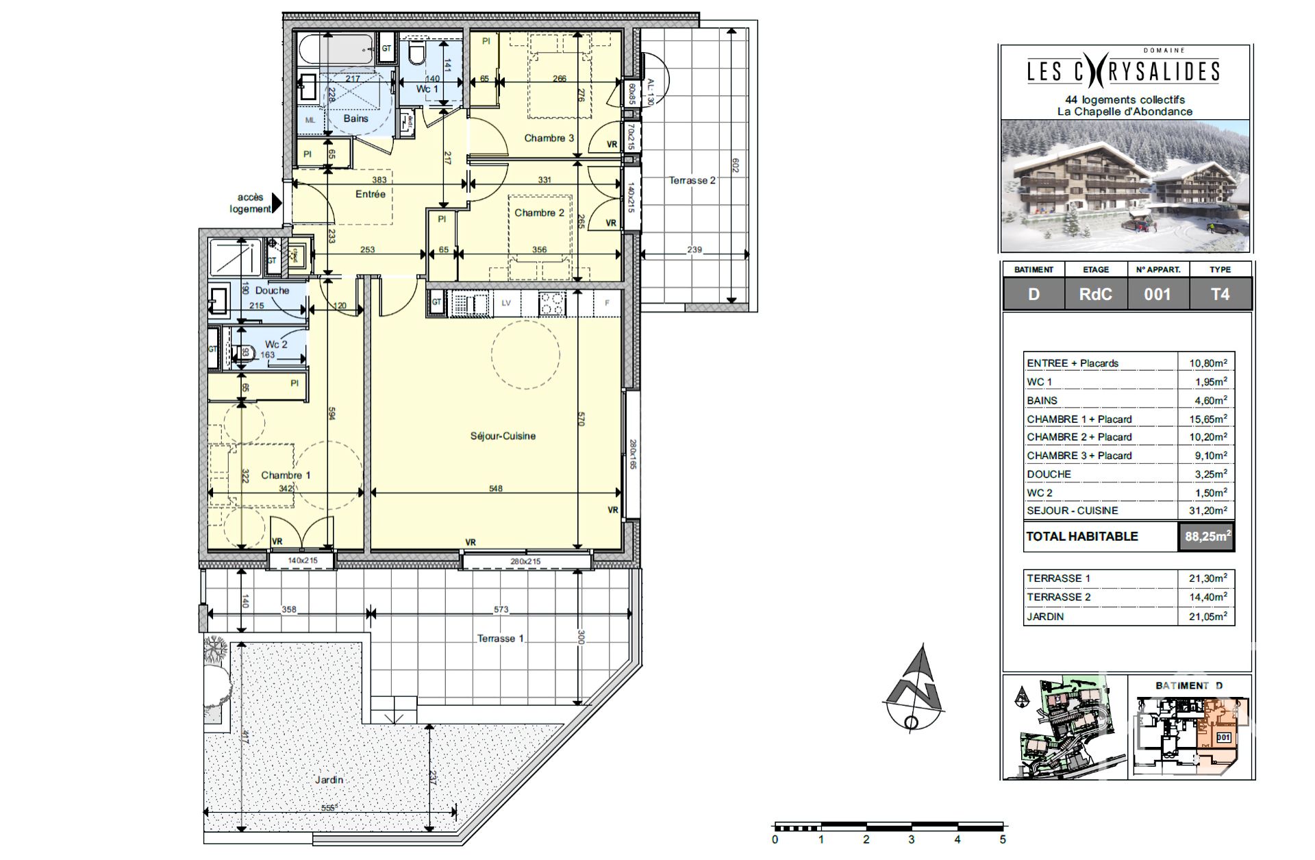 Residence Of 4 Blocks Of Brand New Apartments Located In La Chapelle D’Abondance – LESCHRYSALIDEST4