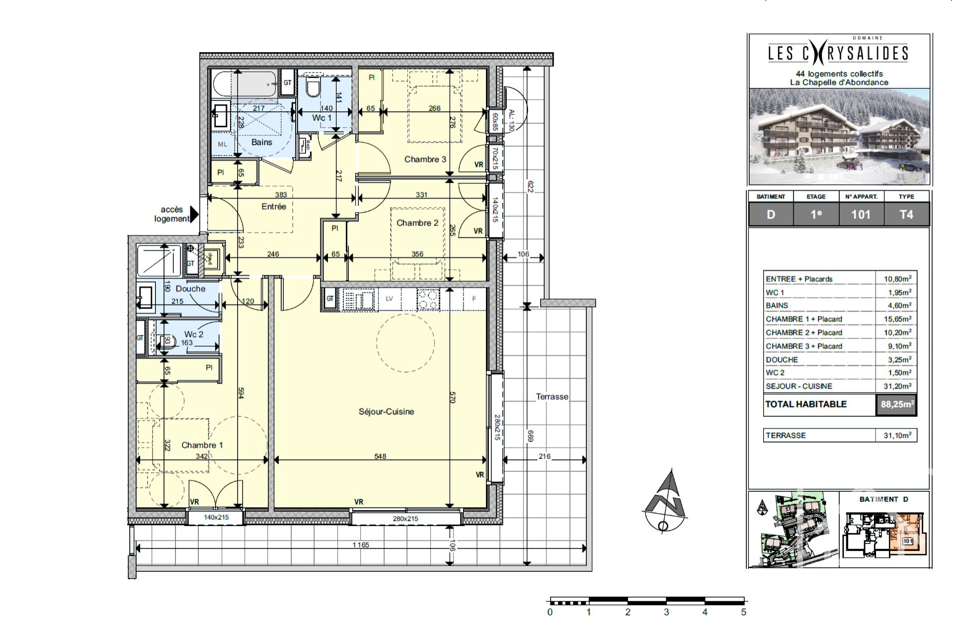 Residence Of 4 Blocks Of Brand New Apartments Located In La Chapelle D’Abondance – LESCHRYSALIDEST4