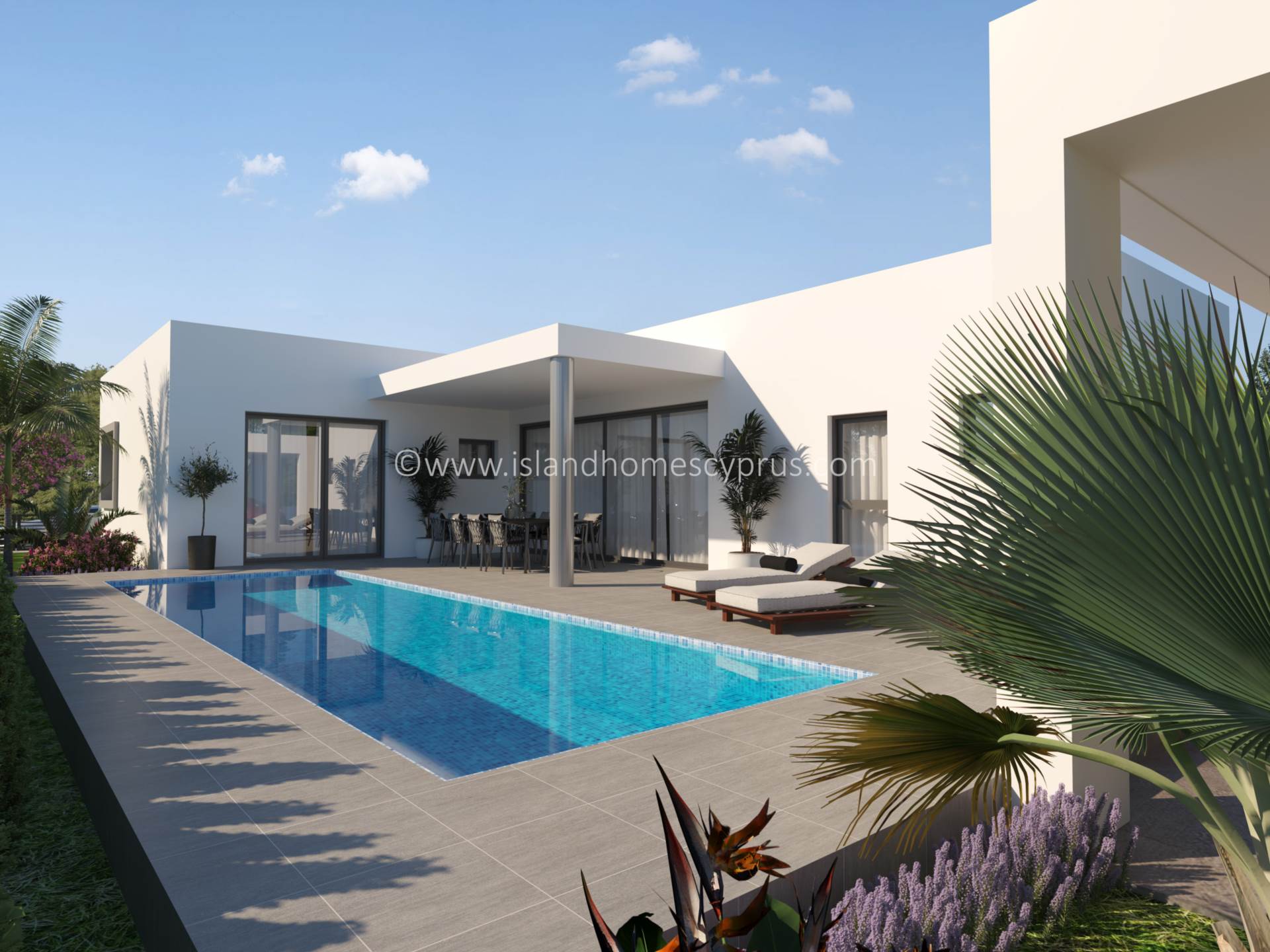 2 bedroom Semi-Detached Bungalow in Frenaros, Famagusta, Cyprus – AzF102dp