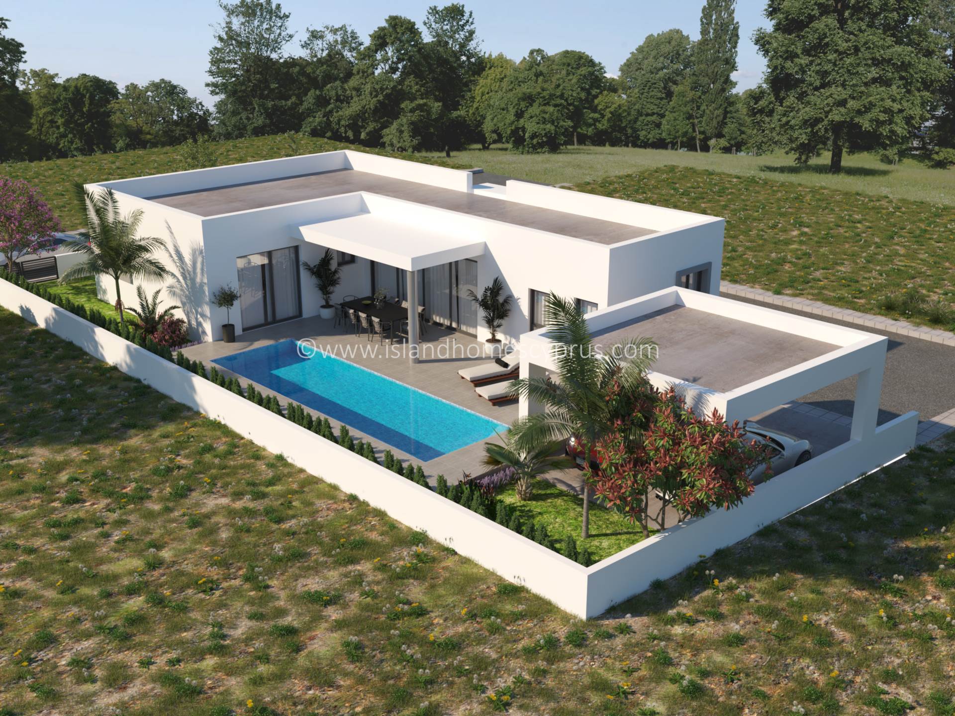 2 bedroom Semi-Detached Bungalow in Frenaros, Famagusta, Cyprus – AzF102dp