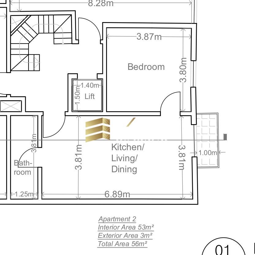 1 bedroom Apartment in Birkirkara, Malta – 65831