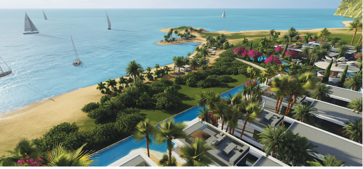 Panoramic Sea & Mountain Views – Aloha Beach Resort 5 Bed Villas – Esentepe, Northern Cyprus