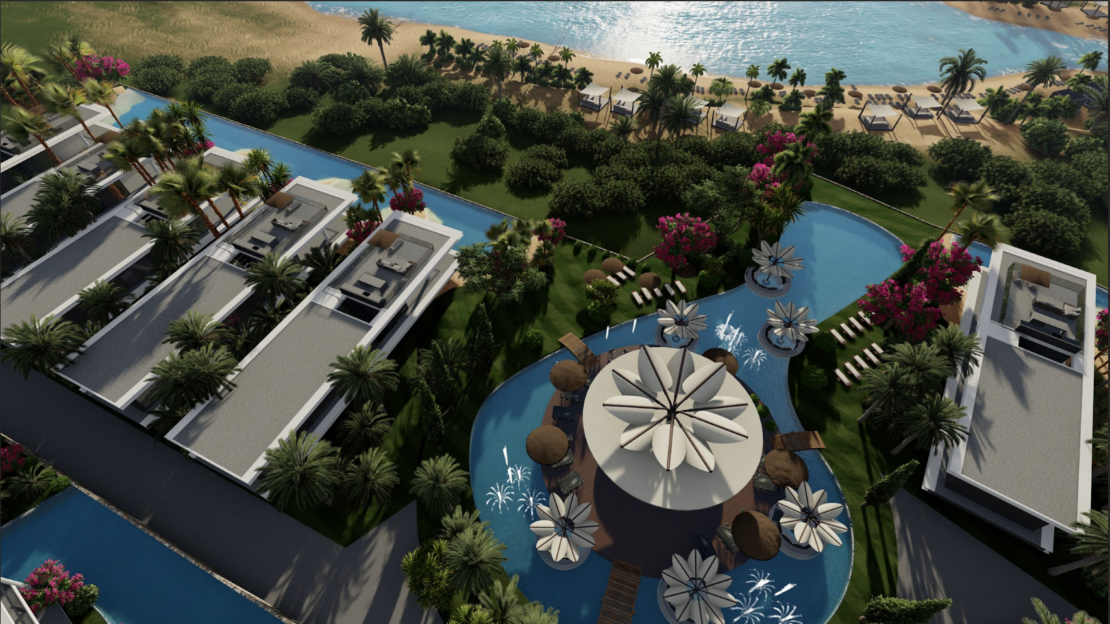 Panoramic Sea & Mountain Views – Aloha Beach Resort 5 Bed Villas – Esentepe, Northern Cyprus