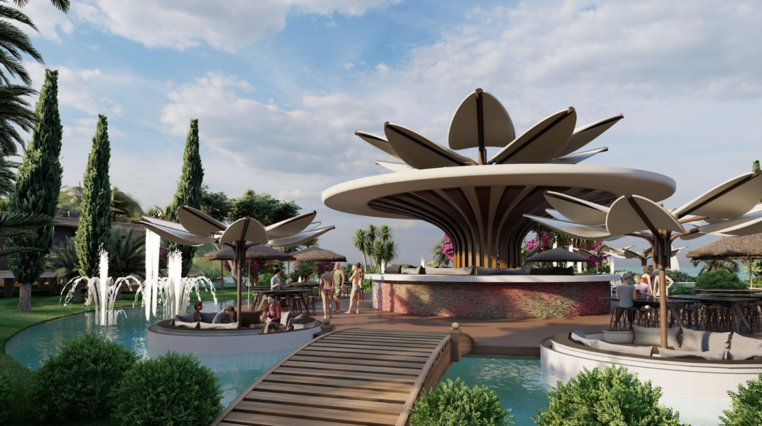 Panoramic Sea & Mountain Views – Aloha Beach Resort 5 Bed Villas – Esentepe, Northern Cyprus