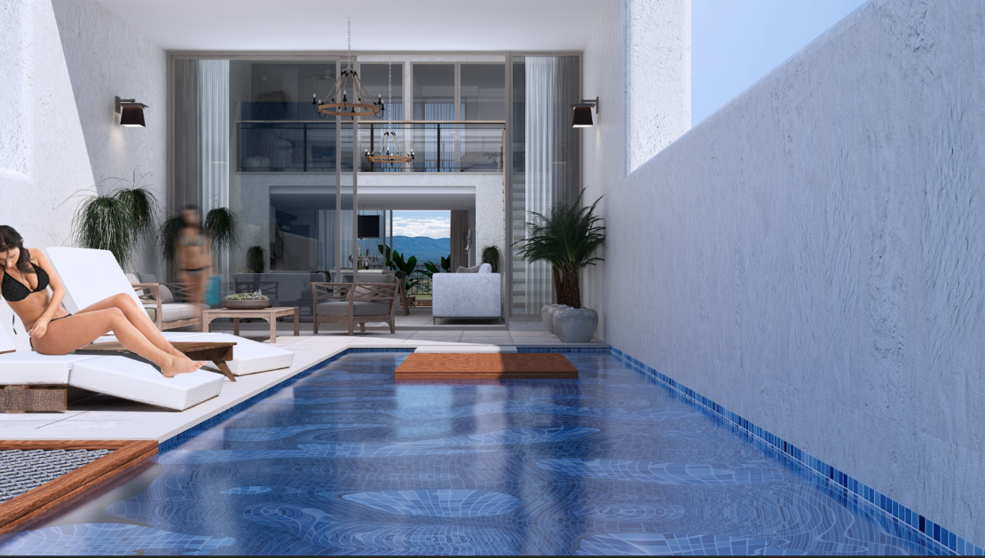 Bahamas Homes – Phase I – Type A Apartments includes 2+1 Penthouse Apartments with a Private Pool