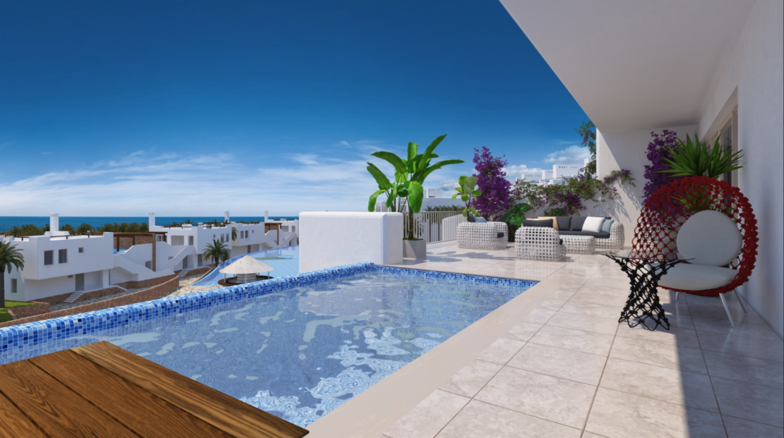 Bahamas Homes – Phase I – Type A Apartments includes 3+1 Garden Apartments with a Private Pool