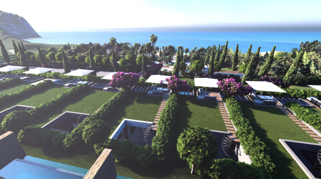 Bahamas Homes – Phase I – Type A Apartments includes 3+1 Garden Apartments with a Private Pool