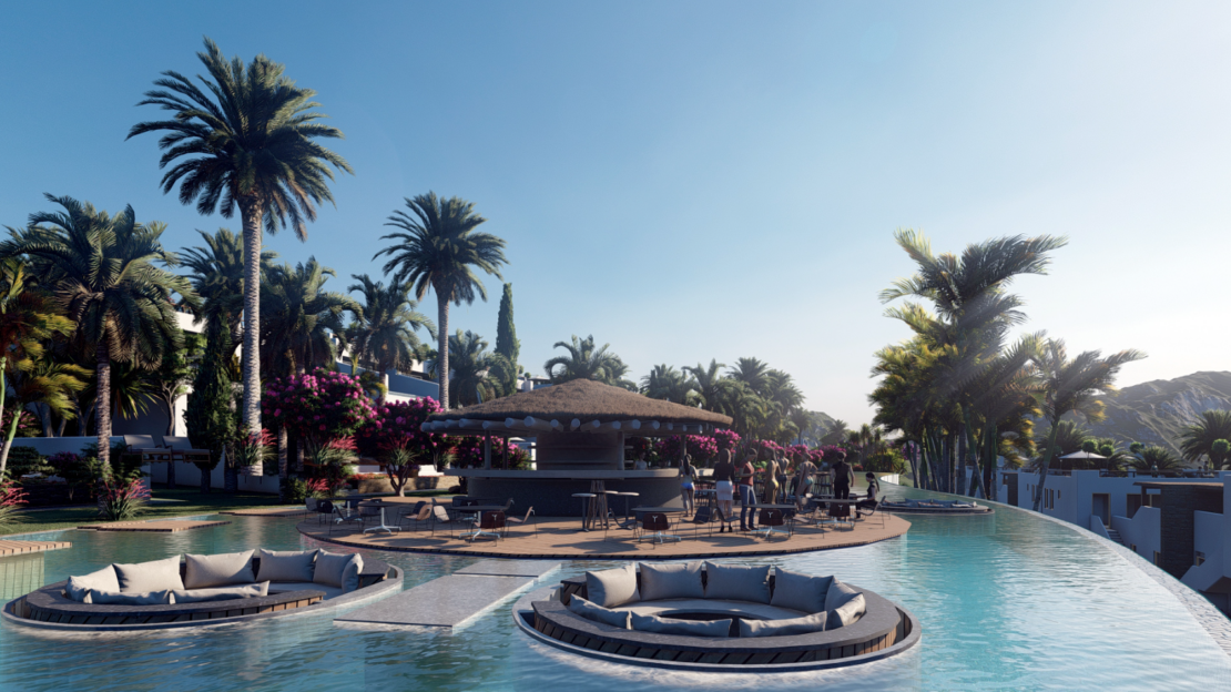 Bahamas Homes – Phase I – Type A Apartments includes 3+1 Garden Apartments with a Private Pool