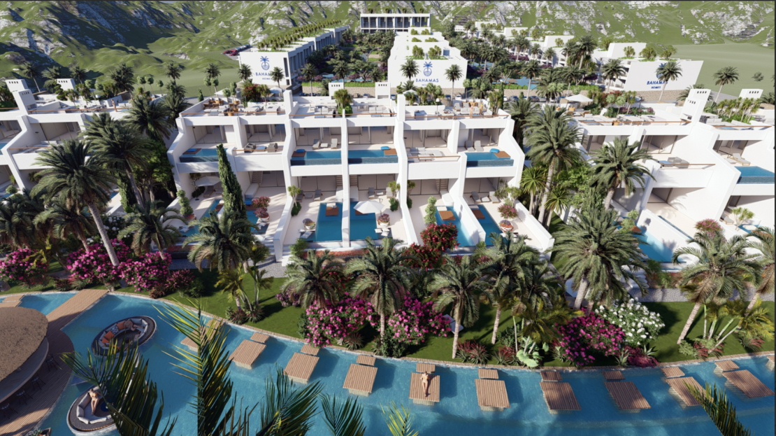 Bahamas Homes – Phase I – Type A Apartments includes 3+1 Garden Apartments with a Private Pool