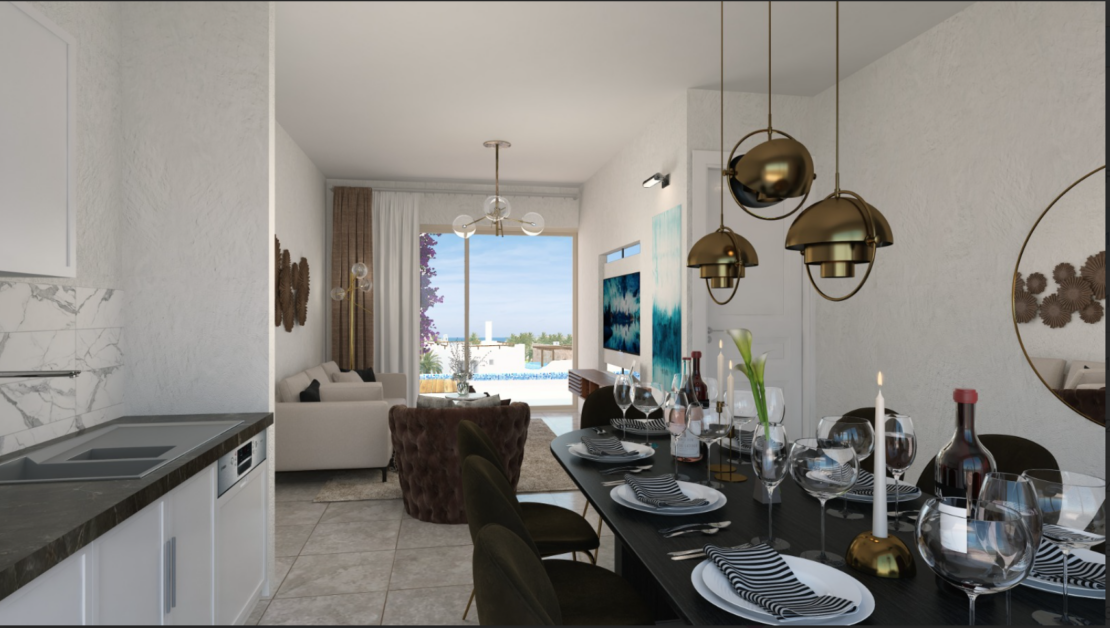 Bahamas Homes – Phase I – Type A apartments includes 2 Bed Eco Apartments with a Private Pool