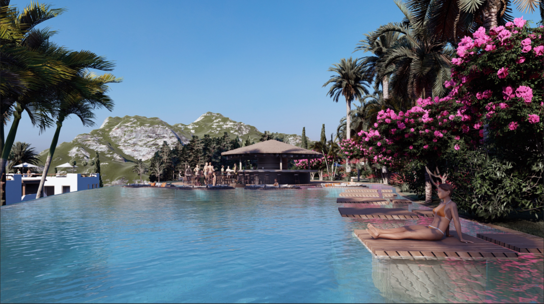 Bahamas Homes – Phase I – Type A apartments includes 2 Bed Eco Apartments with a Private Pool