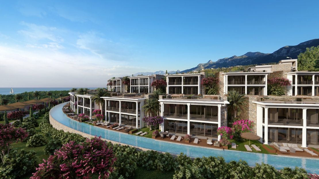 LAST FEW -Panoramic Sea & Mountain Views – 1 +1 Bed Penthouse Apartments – Esentepe, Northern Cyprus