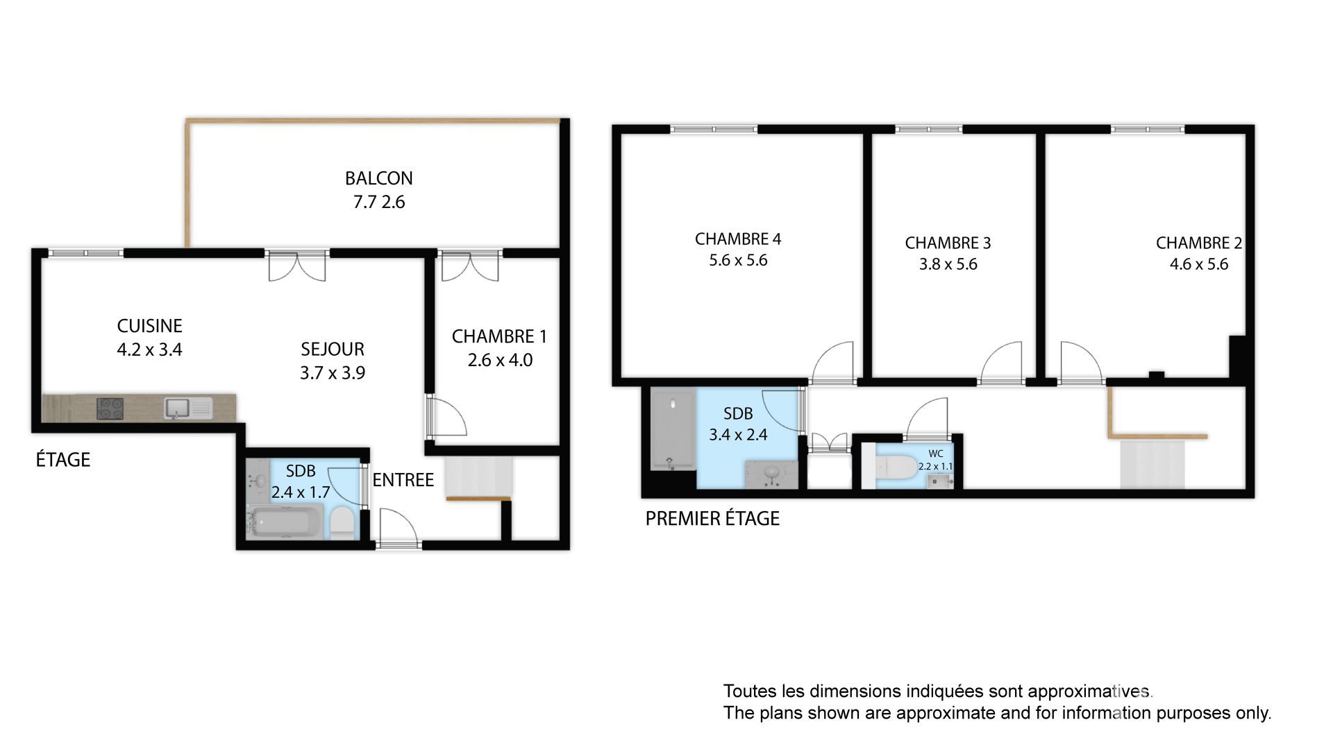 A Brand-new High-quality 4 Bedroom, 2 Bathroom Duplex Apartment With Parking And Cave. – APTCLOSFLORINE303