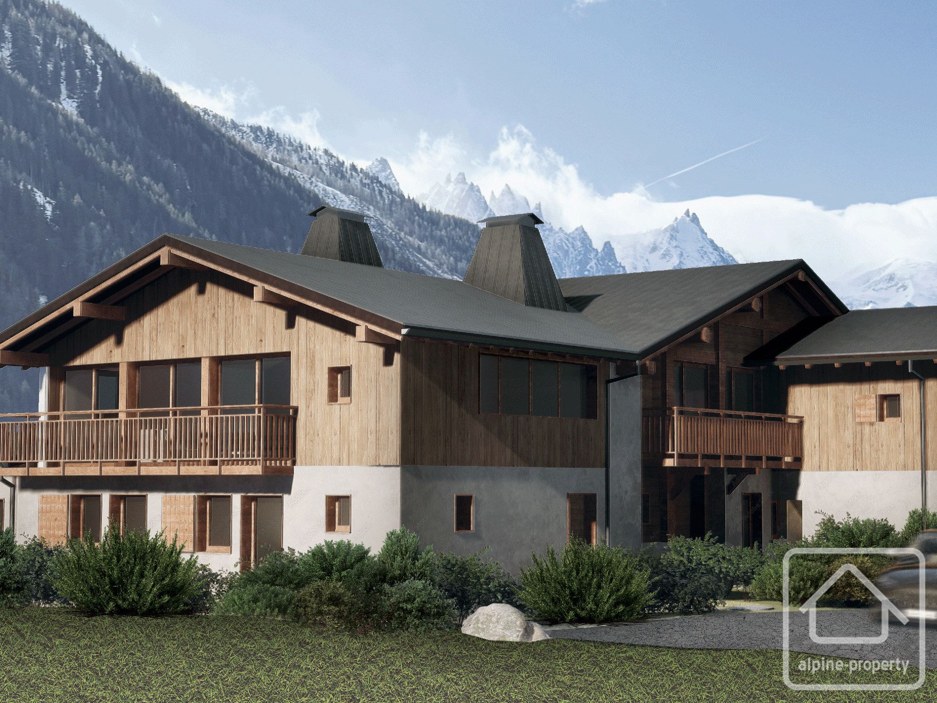 One Bedroom Shell Duplex Apartment In Newly Renovated Farm With Mont Blanc Views, Walking Distance To Bars, Restaurants And Ski Hire In The Beautiful Alpine Villlage Of Argentière, A Short Car Or Train Ride From Chamonix Town Centre. – CHARDONNET1