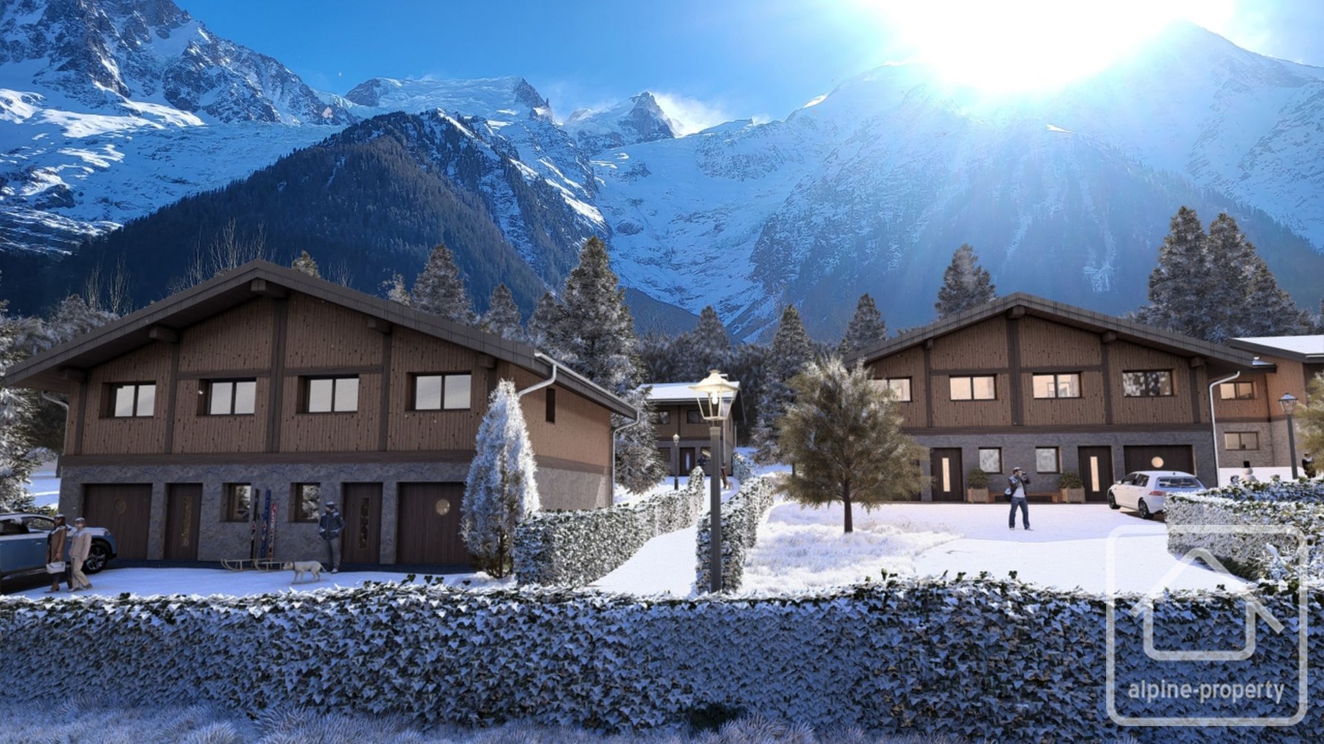 New 3 Bedroom Demi-chalet With Mont Blanc Views, Garage, Garden, Close To Chamonix Centre – JARDINSMONTBLANC