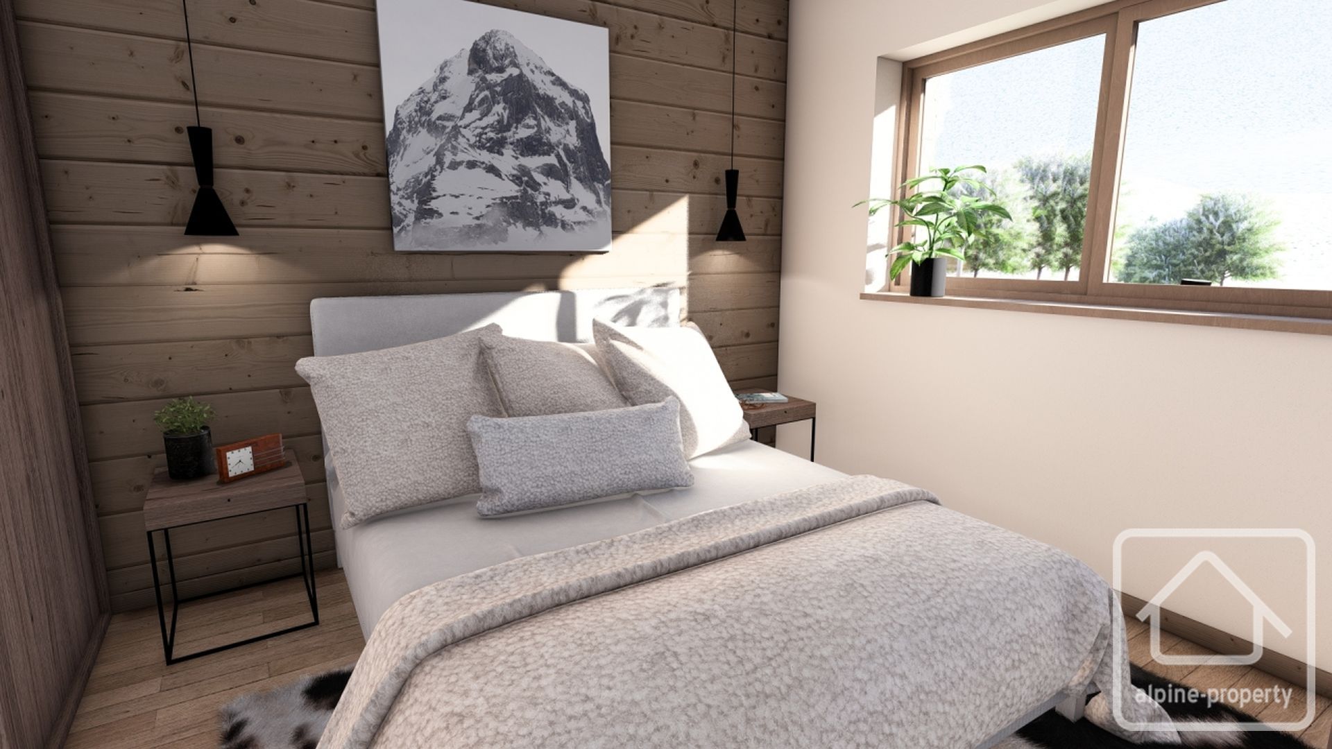 New 3 Bedroom Demi-chalet With Mont Blanc Views, Garage, Garden, Close To Chamonix Centre – JARDINSMONTBLANCC