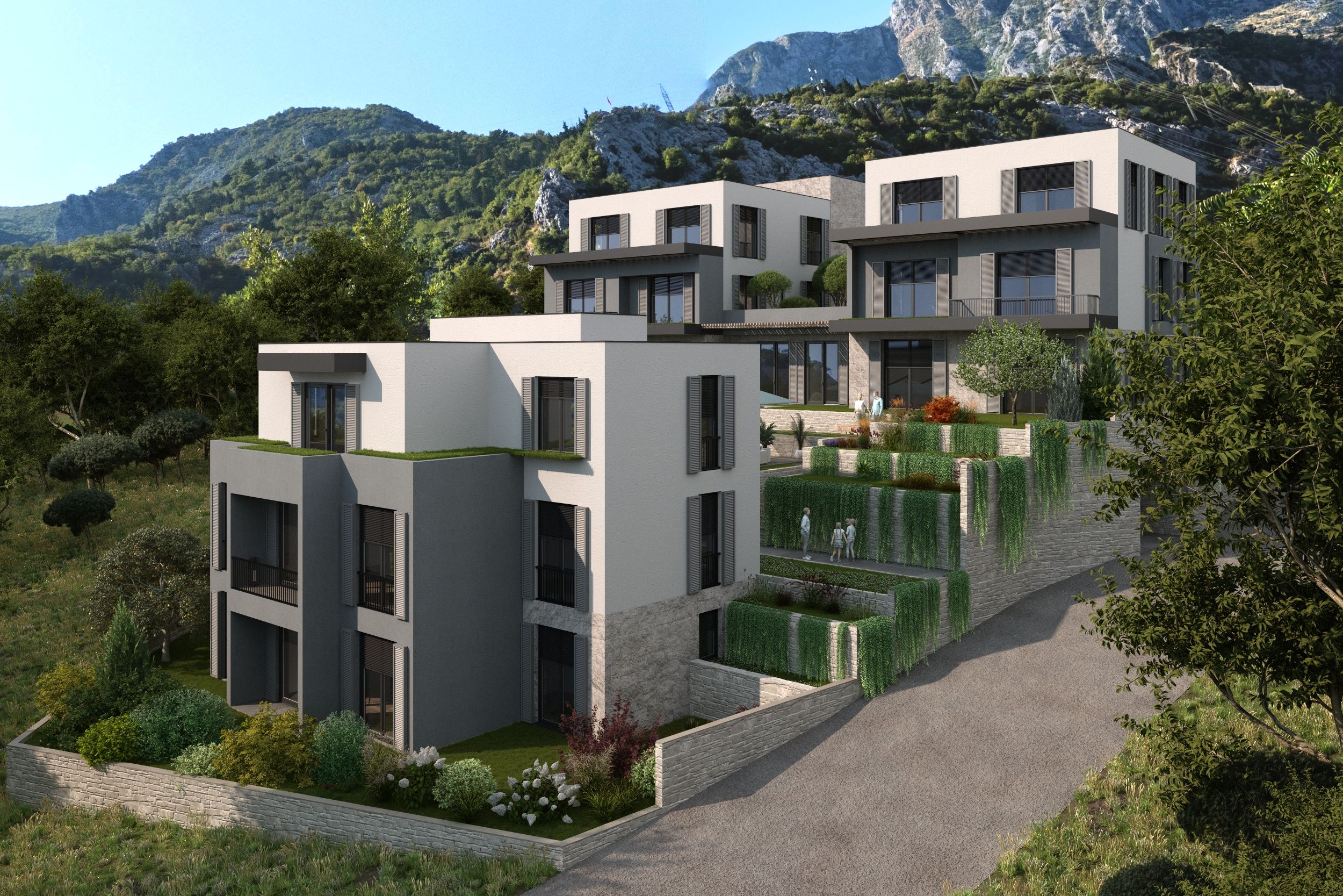 Apartments in a developing complex in Kotor