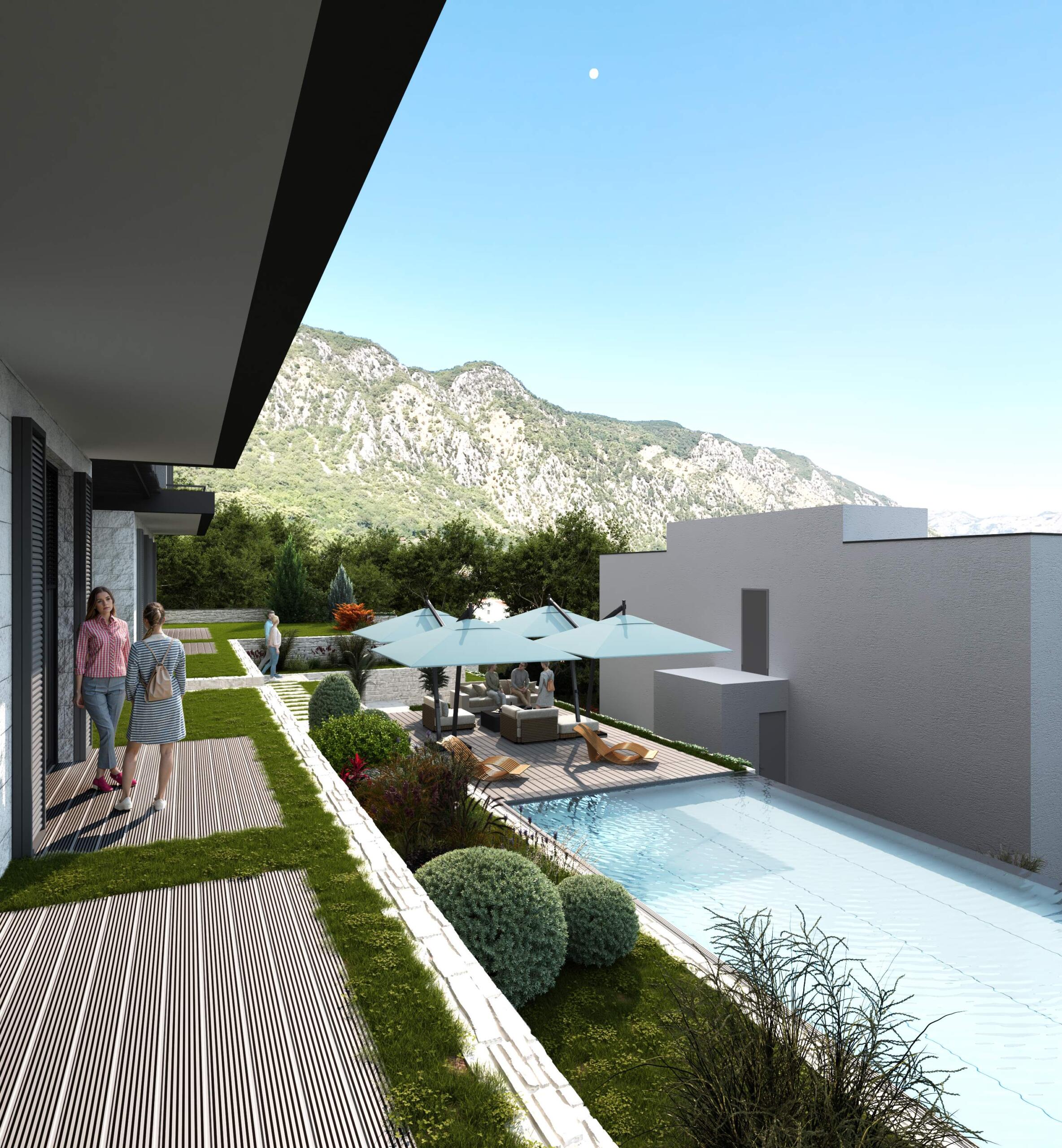 Apartments in a developing complex in Kotor