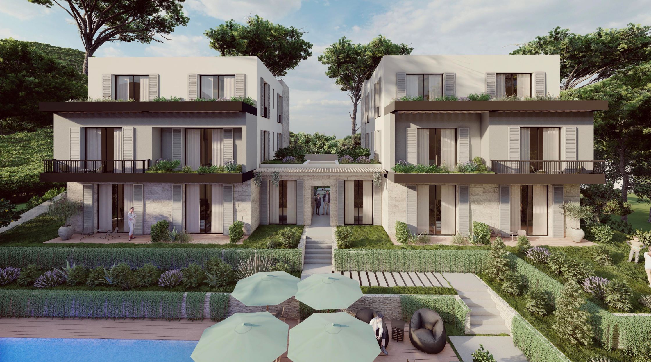 Apartments in a developing complex in Kotor