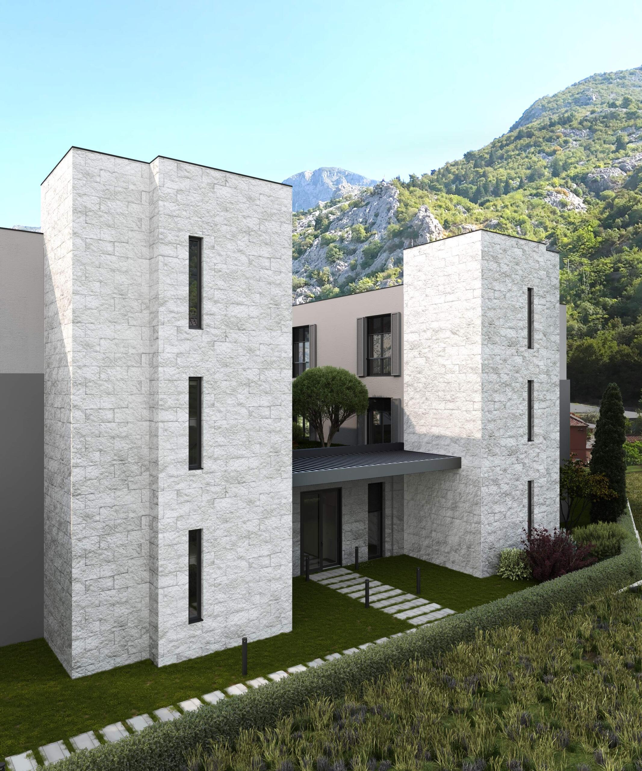 Apartments in a developing complex in Kotor
