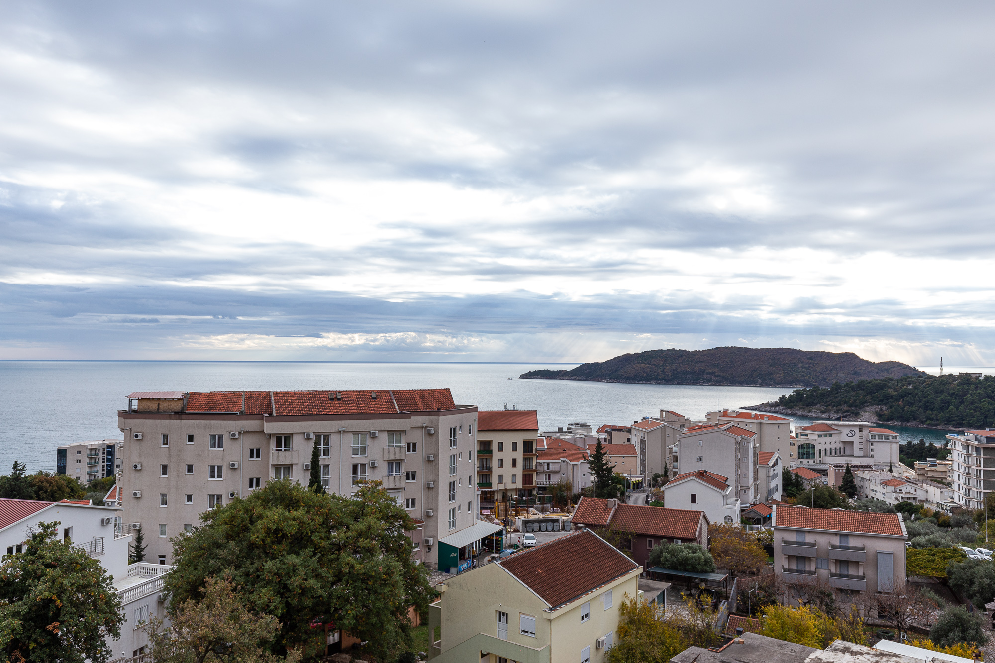 Luxury Two-Bedroom Apartment in Bečići – Panoramic Sea View of Sveti Stefan
