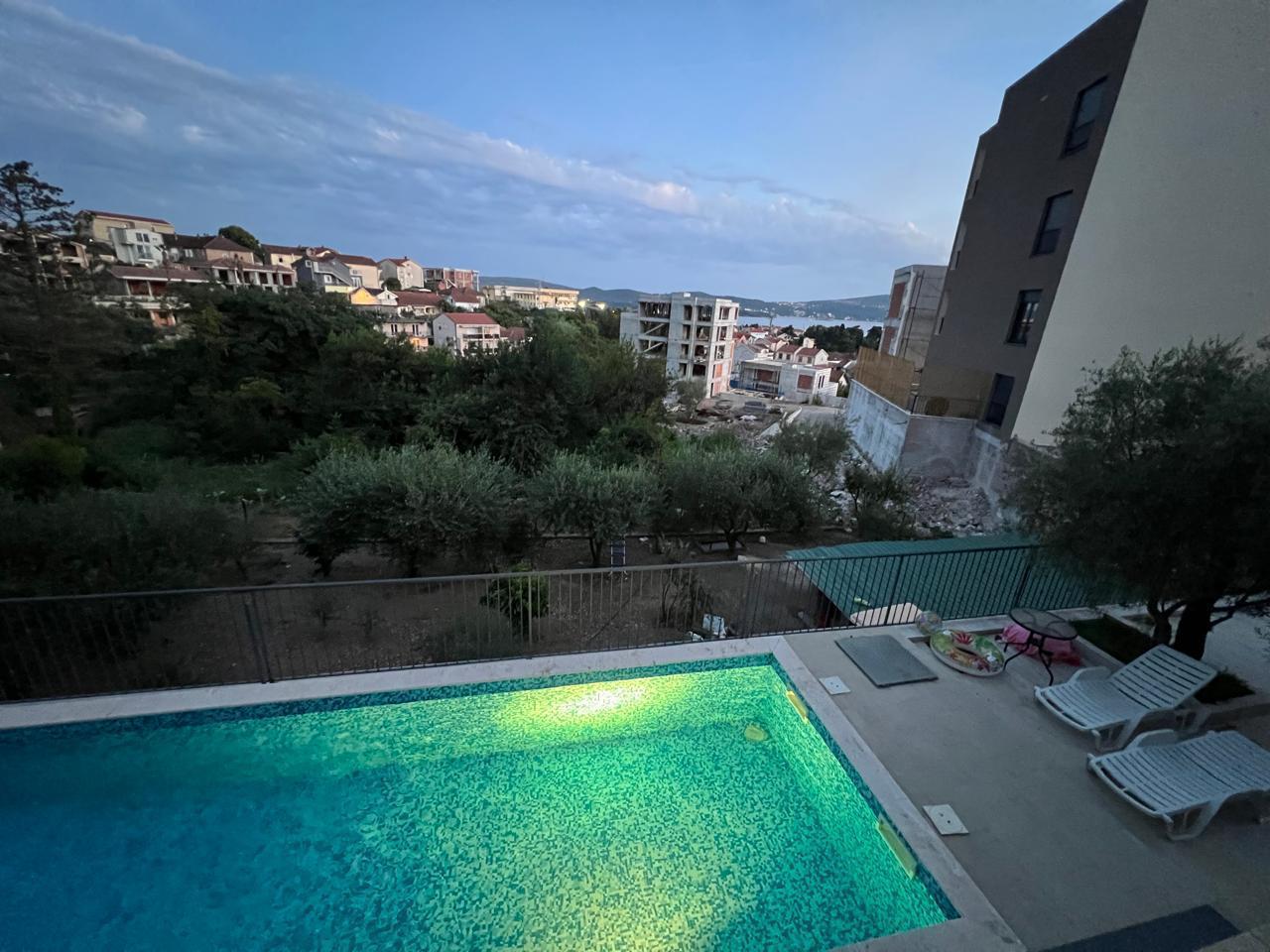 Spacious Apartment with Sea View in Tivat, Mažina Area