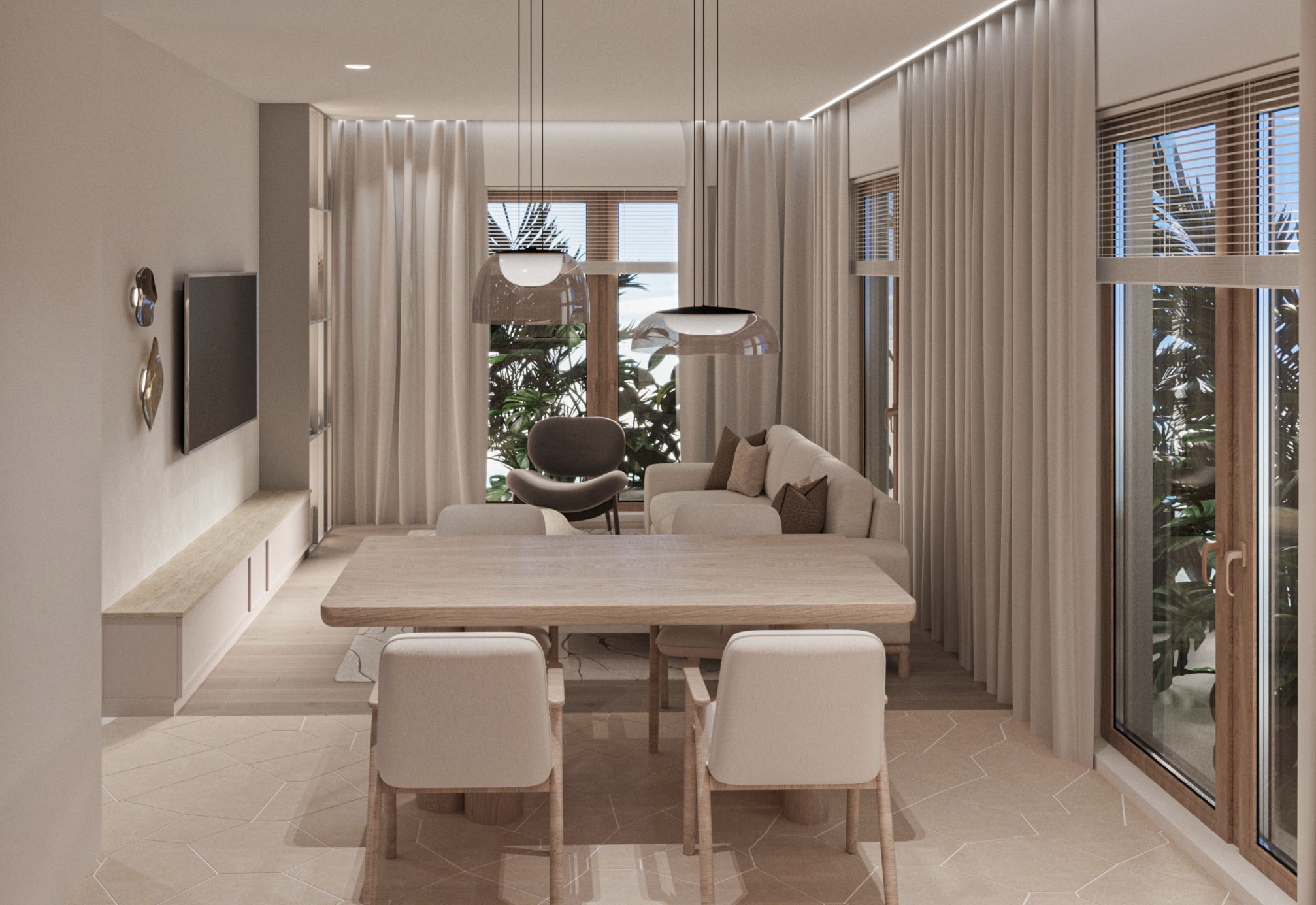 New luxury complex with pool in Tivat near the sea