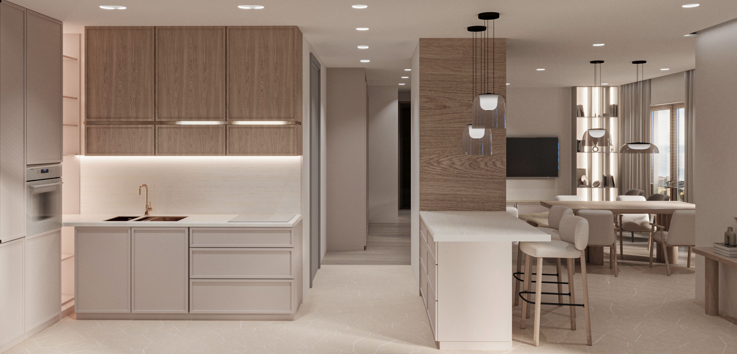 New luxury complex with pool in Tivat near the sea