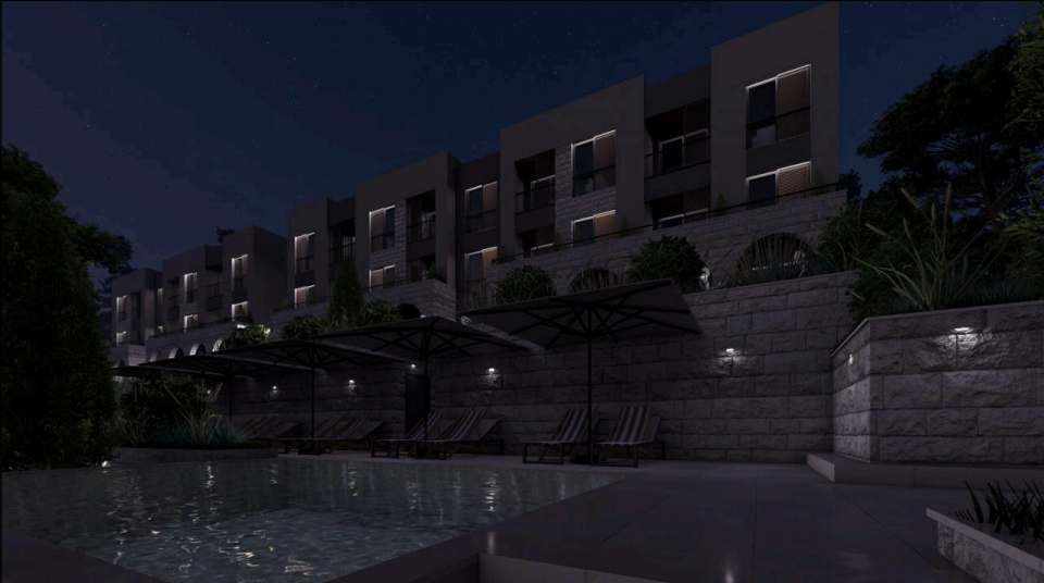 Apartments in Kavač in a complex with a pool