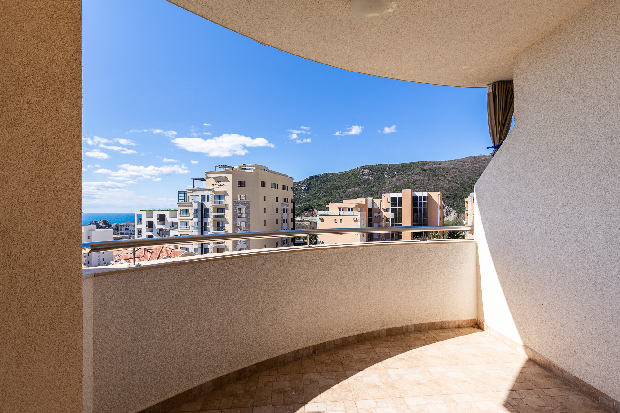 52 m² Apartment with Sea View and Two Terraces in Bečići