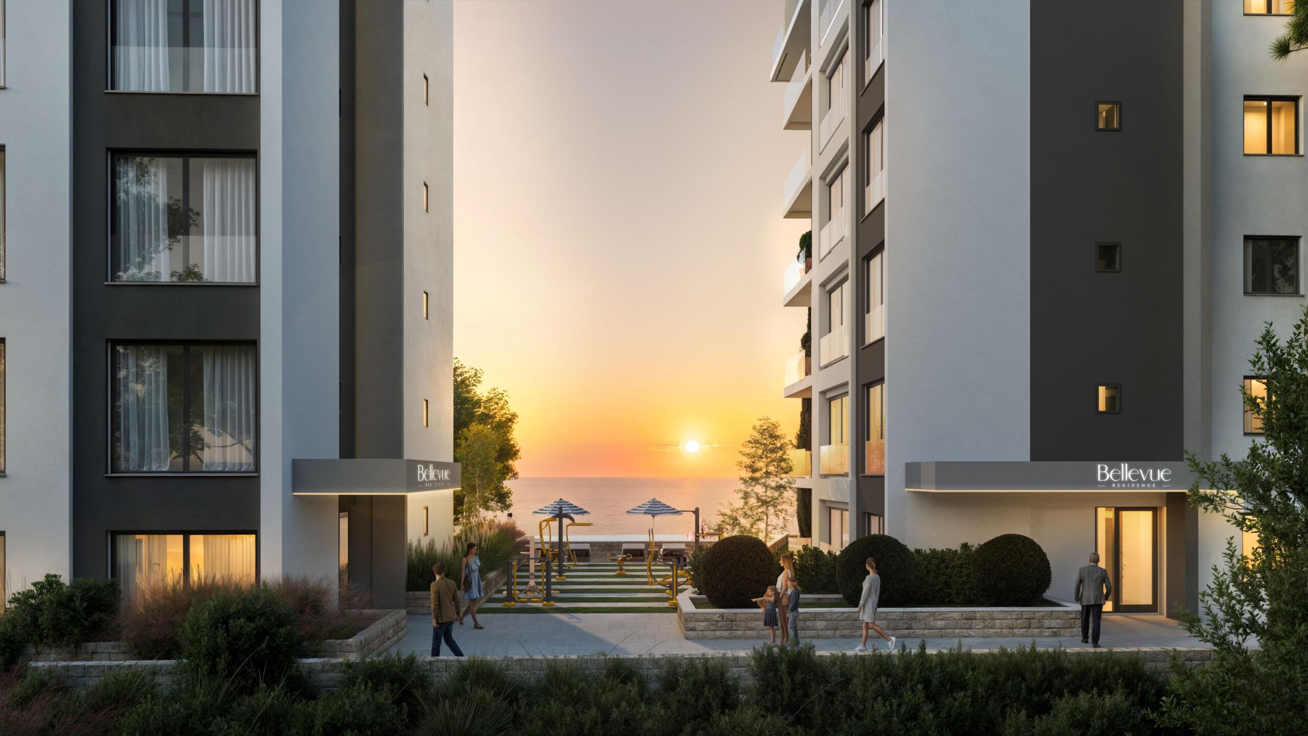 Apartments in Bar with a Pool and Breathtaking Sea View