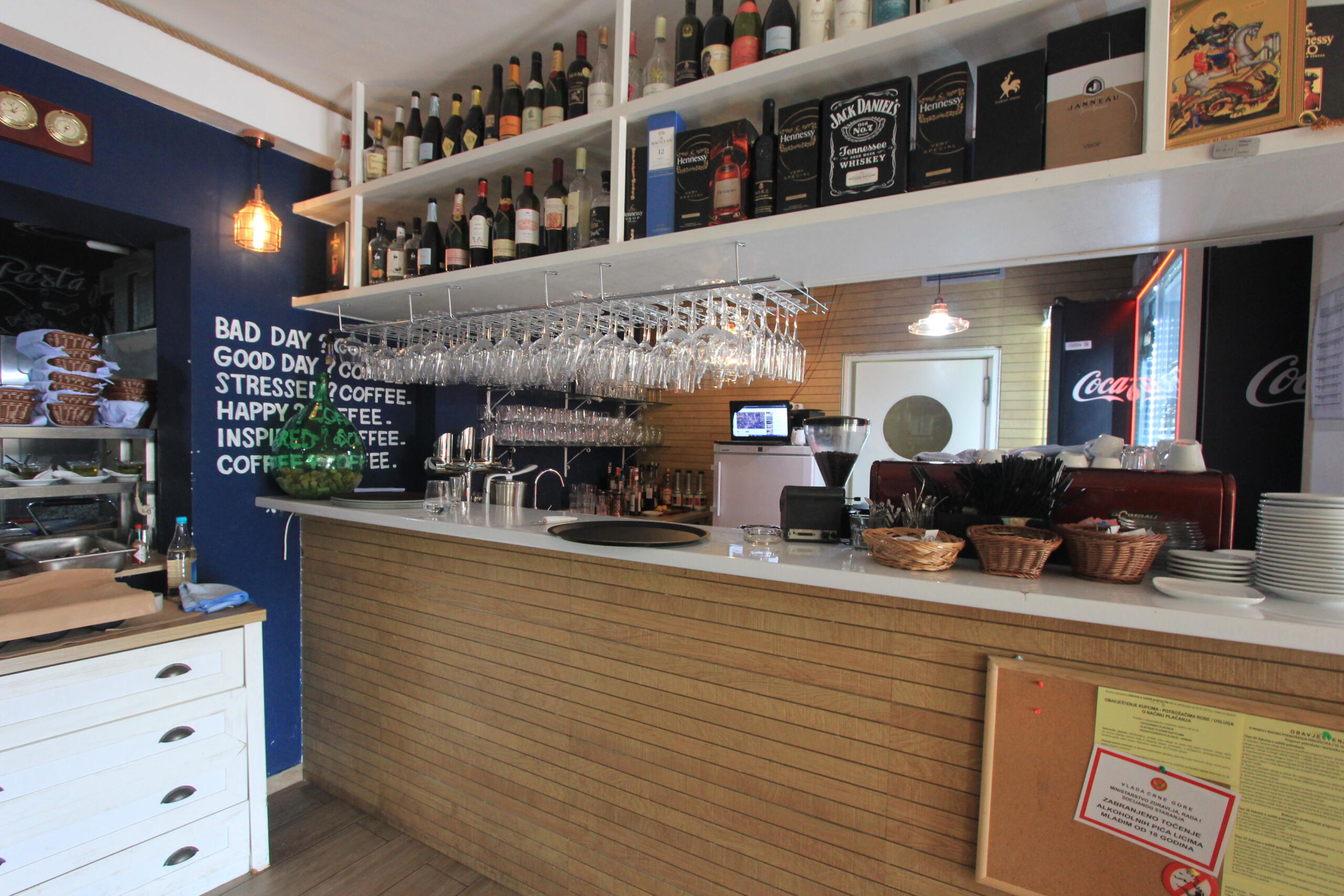 Restaurant first line to the sea in Rafailovici for sale