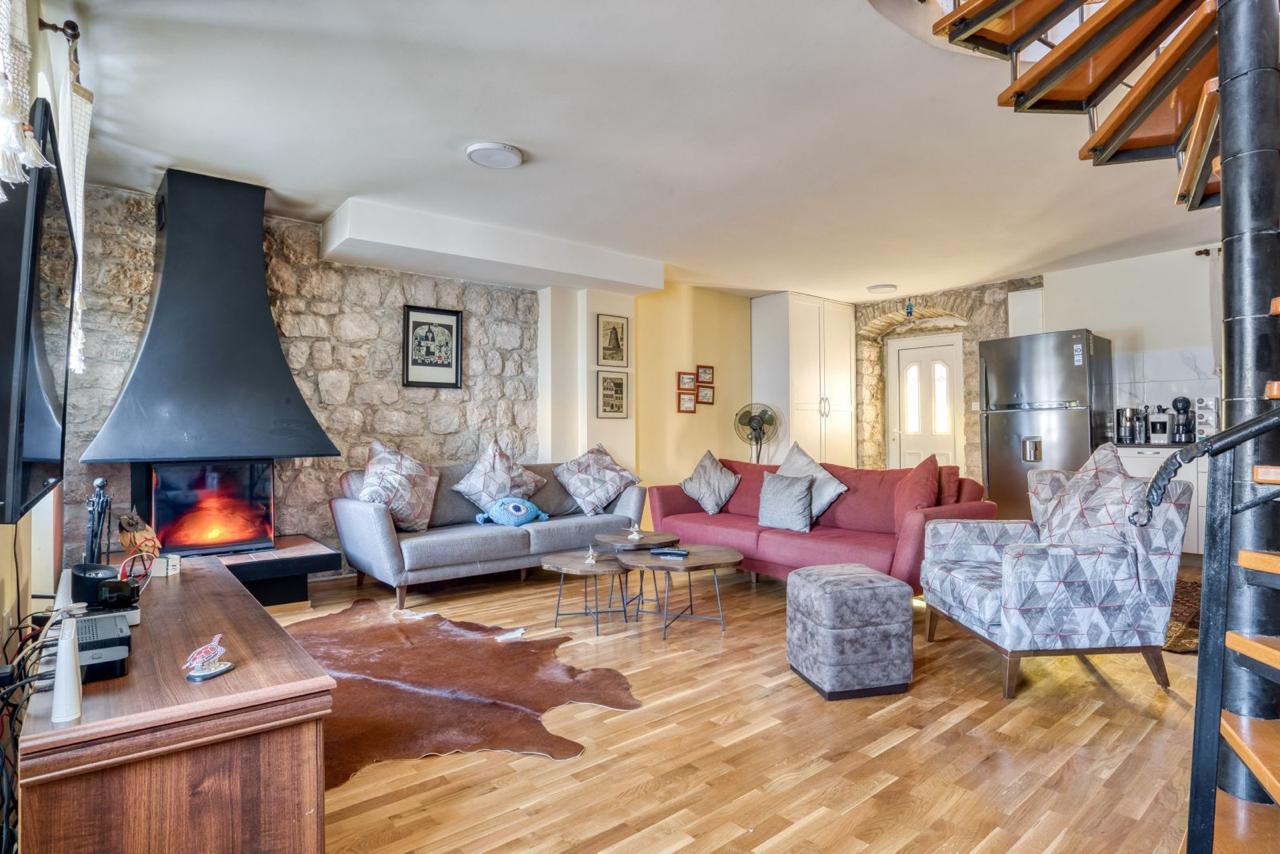 Stunning Stone Villa in Prčanj with Panoramic Bay Views