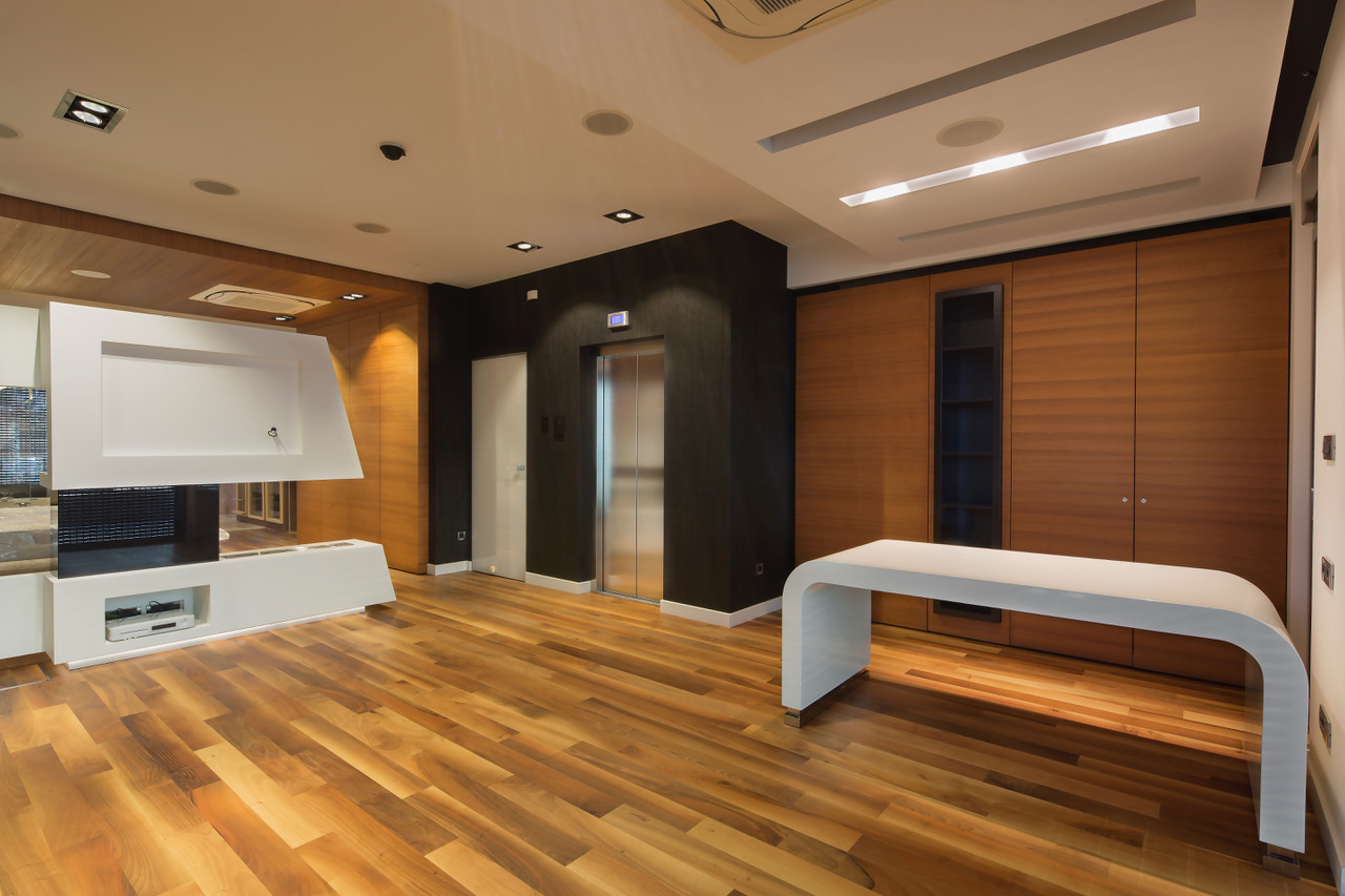 Super luxurious three-story triplex apartment with a jacuzzi and sauna