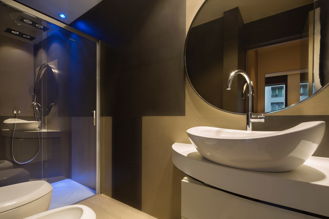 Super luxurious three-story triplex apartment with a jacuzzi and sauna