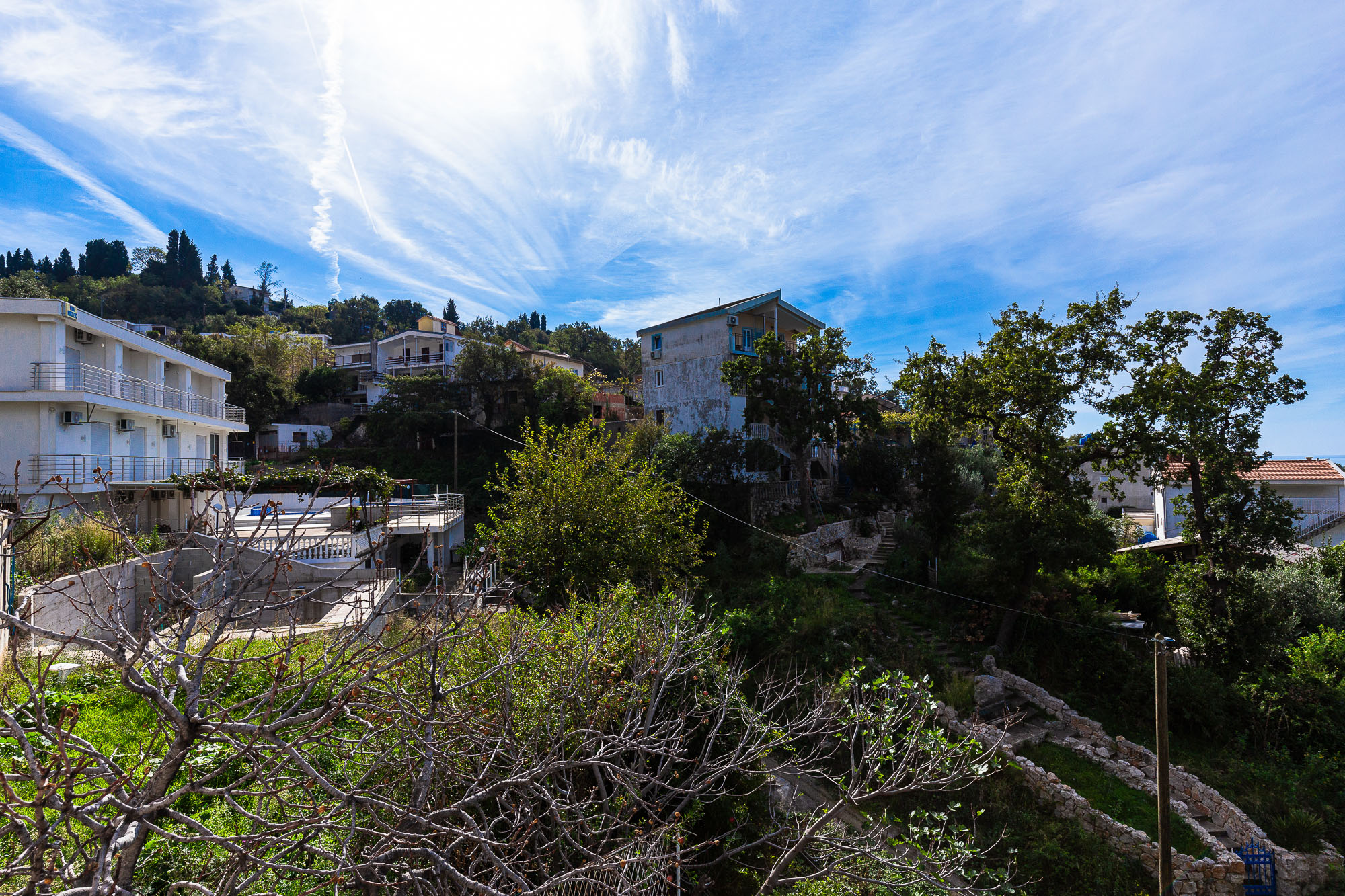 House with a terrace and sea view in Bar