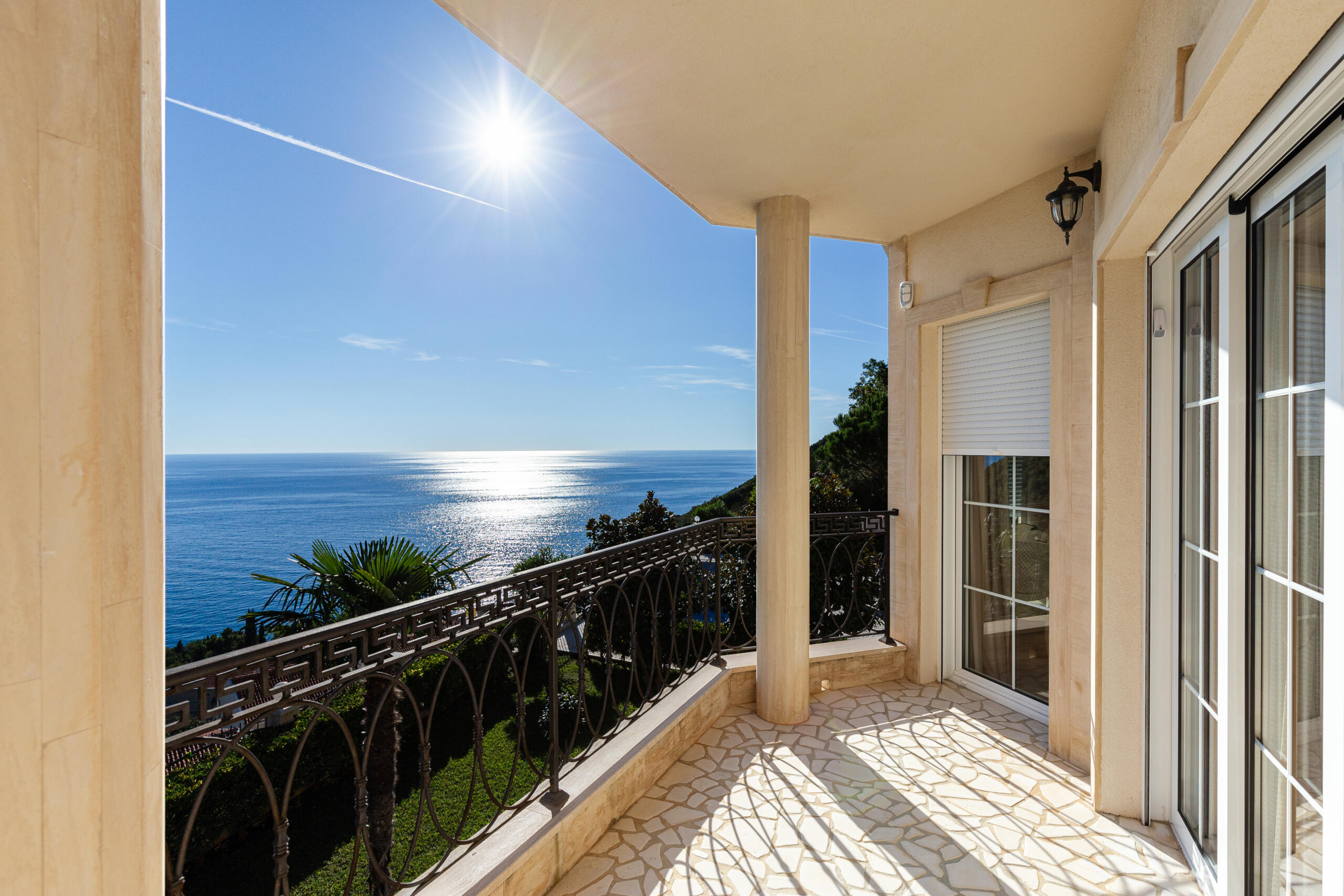 Elegance and serenity in a luxurious villa with natural views.