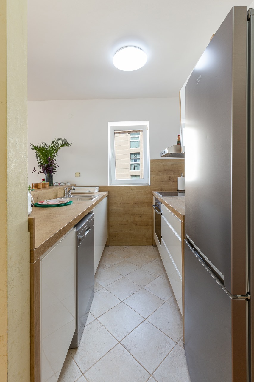 Spacious duplex apartment with sea view in Sveti Stefan