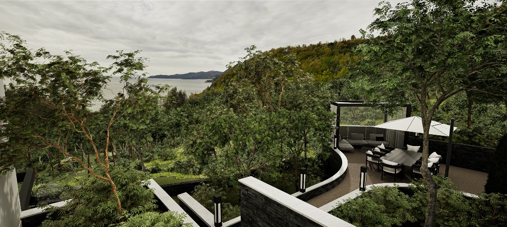 4 townhouses for sale in a complex in Rezevici, near Budva