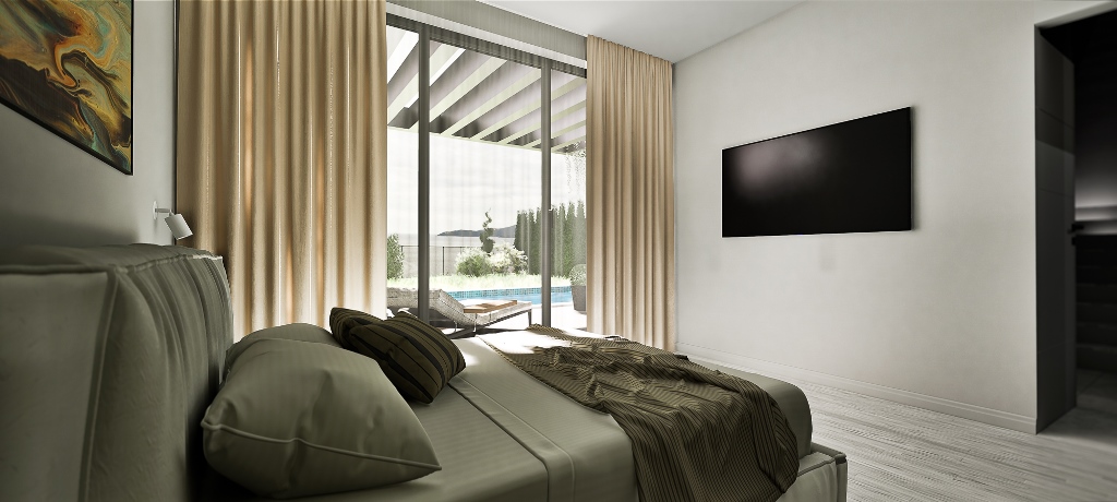 4 townhouses for sale in a complex in Rezevici, near Budva