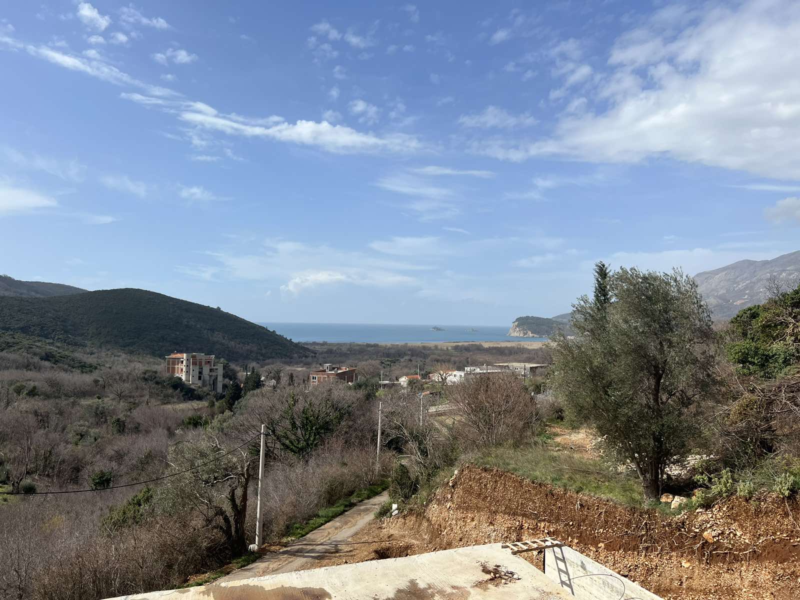 New villa with panoramic sea view in Buljarica