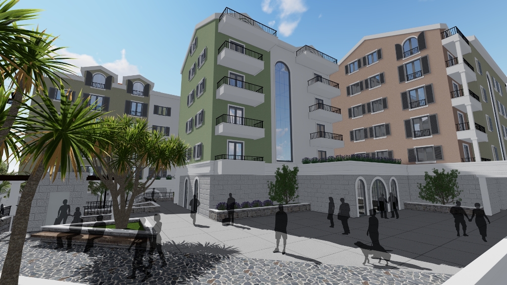 Apartments in new complex in Tivat