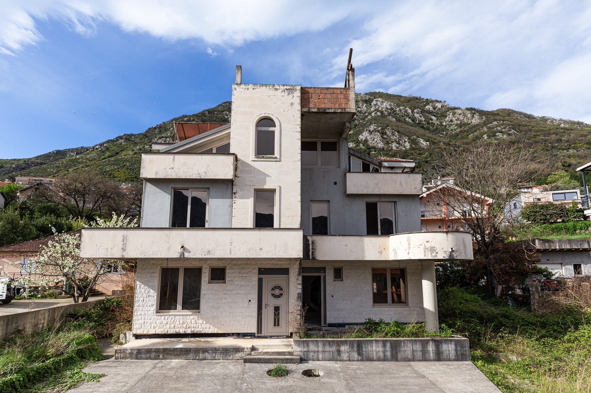 Three-storey house with a view of  the Bay of Kotor