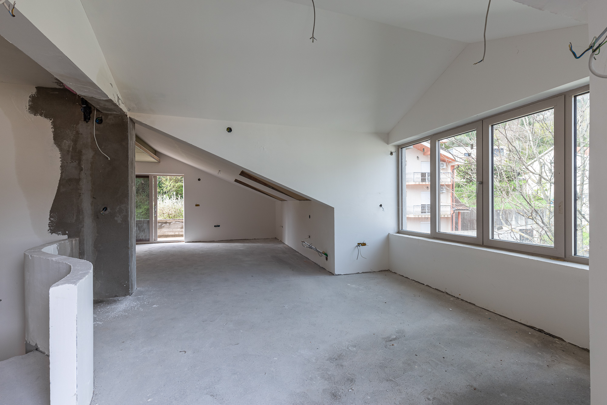 Three-storey house with a view of  the Bay of Kotor