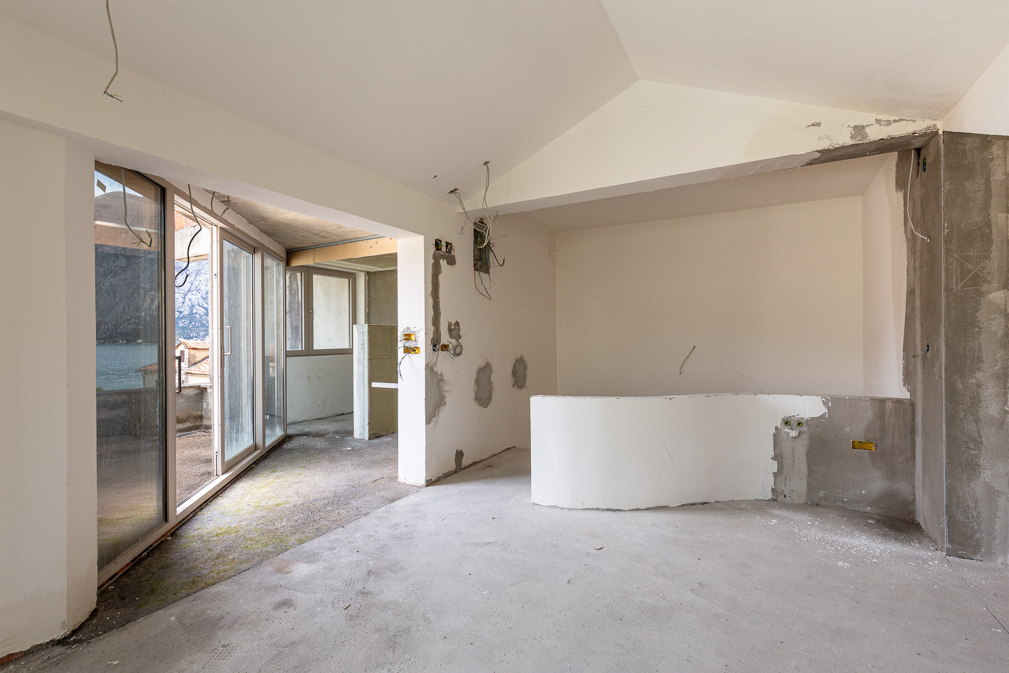 Three-storey house with a view of  the Bay of Kotor