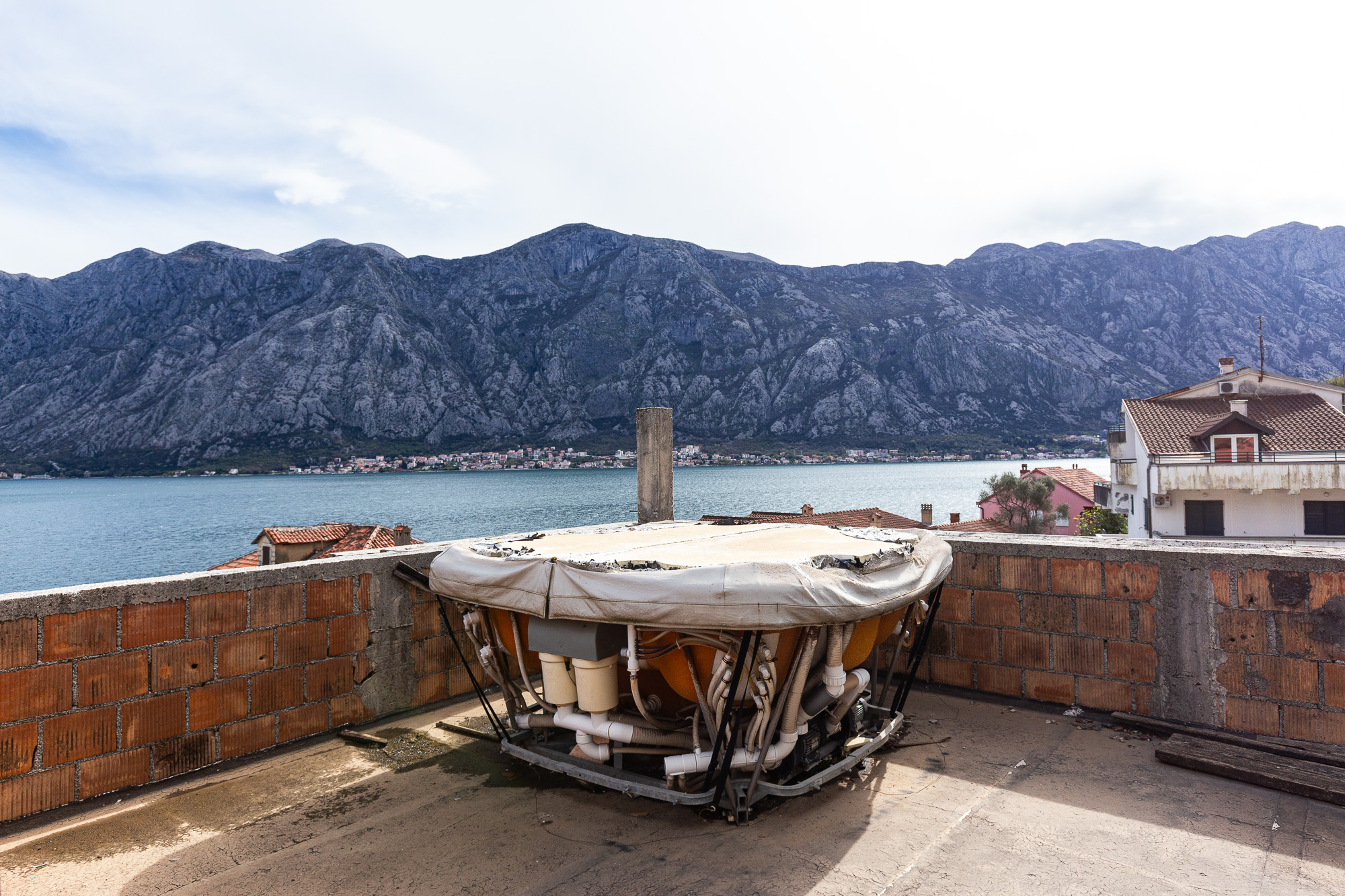 Three-storey house with a view of  the Bay of Kotor