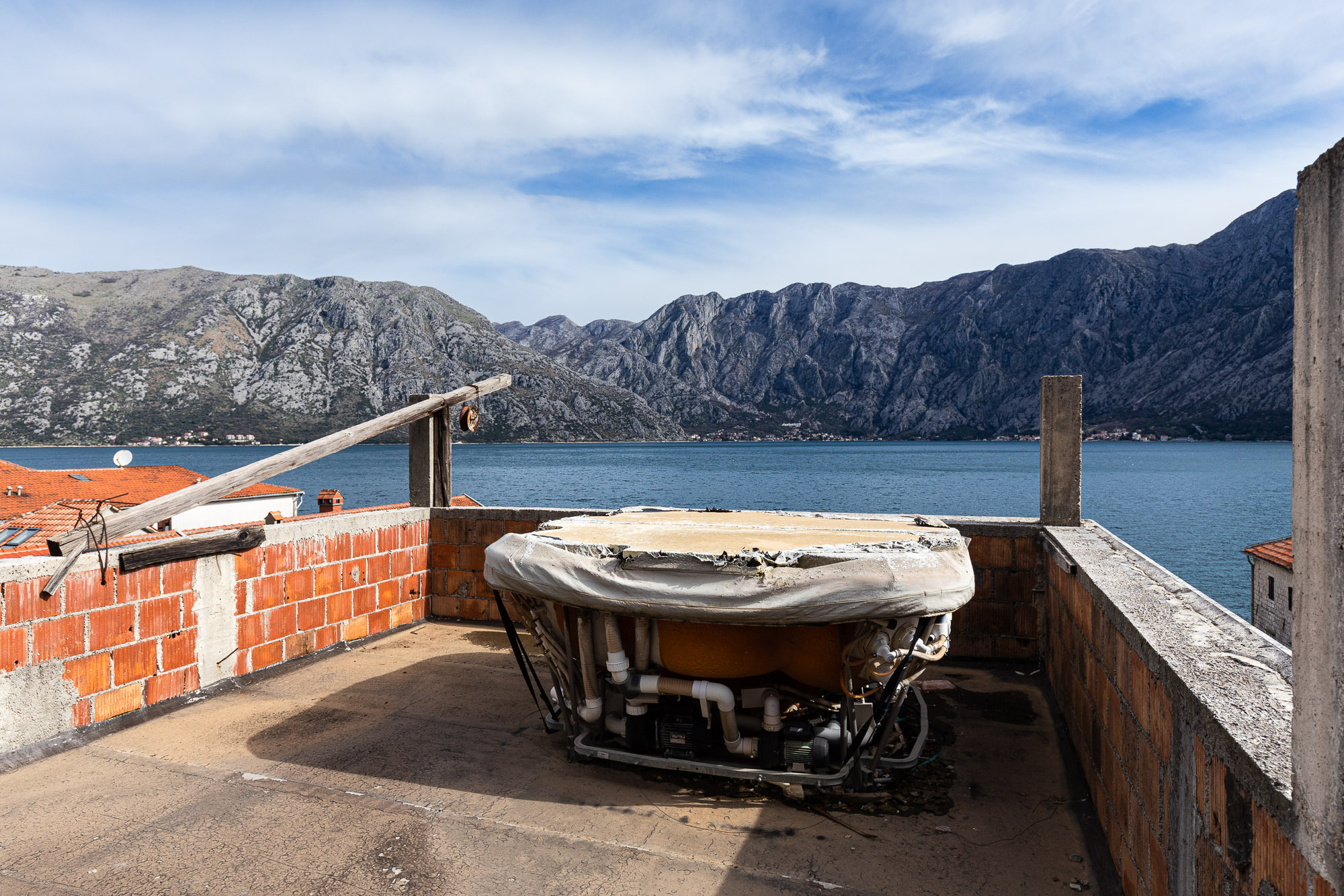 Three-storey house with a view of  the Bay of Kotor